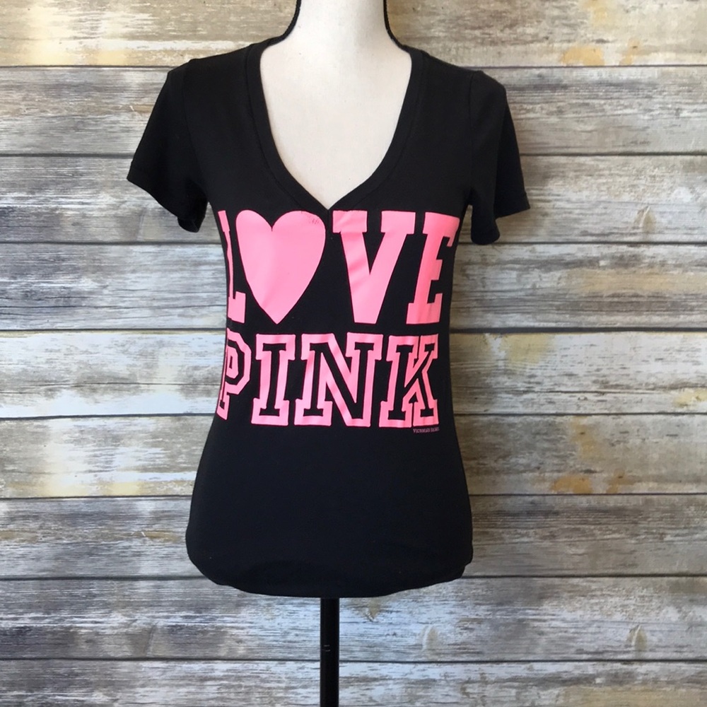 Victoria’s Secret PINK V Neck Tee